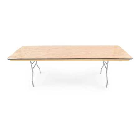 Atlas Commercial Products Titan Series™ Wood Folding Table, 8 Ft. x 30" Banquet, Vinyl Edge WFT5-3096